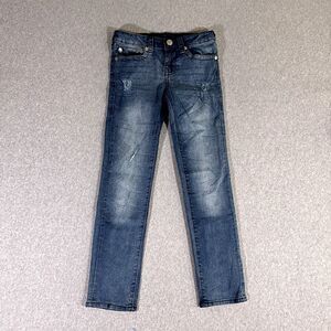 True Religion Geno Womens Jeans Blue Tag Size 10 (25x26) Low Rise Slim Stretch